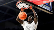 Cincinnati Bearcats forward Aziz Bandaogo (55) dunks the ball in the first half of a NCAA men’s basketball game between the Cincinnati Bearcats and Texas Tech Red Raiders, Tuesday, Jan. 21, 2025, at Fifth Third Arena in Cincinnati