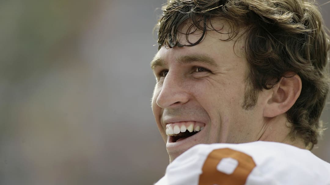 Texas Longhorns wide receiver Jordan Shipley on the sidelines against the Baylor Bears
