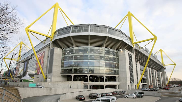 Exterior view of the Westfalen Stadion (