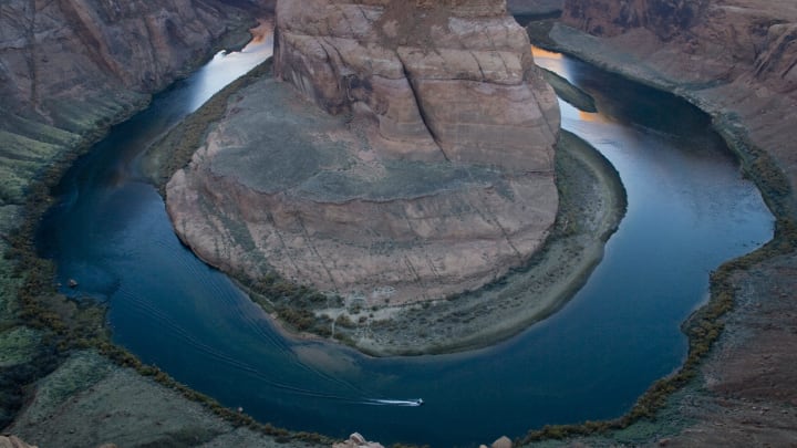 The Colorado River's Horseshoe Bend is downstream from Glen Canyon Dam.