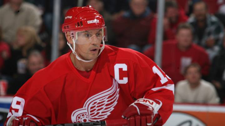 Red Wings center Steve Yzerman Red Wings center Steve Yzerman