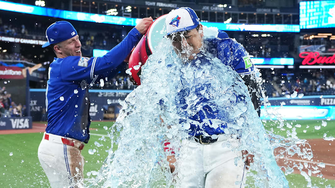 Toronto Blue Jays third baseman Kazuma Okamoto