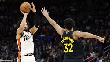 Jan 9, 2025; Detroit, Michigan, USA;  Detroit Pistons guard Cade Cunningham (2): Rick Osentoski-Imagn Images