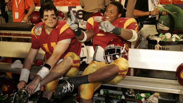 USC QB Matt Leinart and RB Lendale White