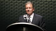 Pittsburgh Penguins general manager Ray Shero announces the Penguins first round draft choice in the 2012 NHL Draft.