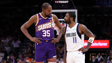 Kevin Durant y Kyrie Irving podrían integrar un Big Three junto a Anthony Davis en los Dallas Mavericks la próxima temporada