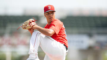Wikelman Gonzalez during his time in the Red Sox system