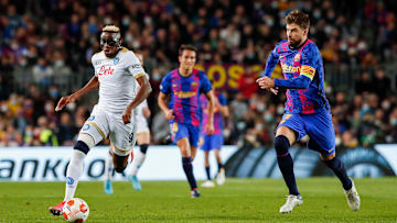 La ida entre Barcelona y Napoli acabó en empate