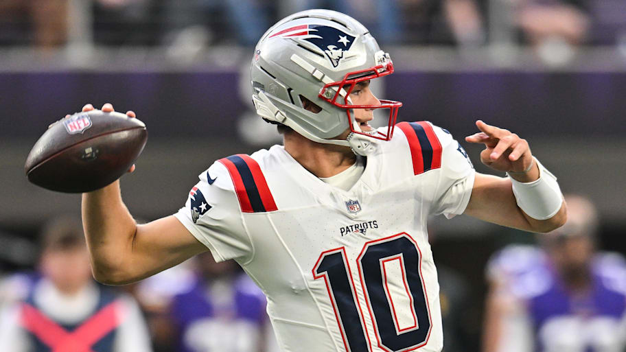 New England quarterback Drake Maye is already on his second NFL head coach and offensive coordinator. | Jeffrey Becker-Imagn Images