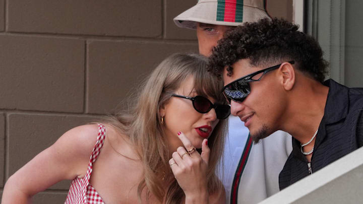 Taylor Swift and Patrick Mahomes at the US Open