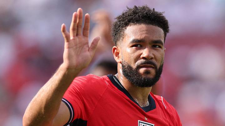  June 6, 2026; Tampa, Florida, U.S.; England's Reece James celebrates after the match.  Mandatory Credit: Nathan Ray Seebeck-Imagn Images 