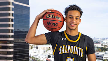 Evan Nelson of Salpointe Catholic poses for All-Arizona boys basketball team poses at the Republic Media Building in Phoenix, Monday, March 4, 2019.

Boys Basketball