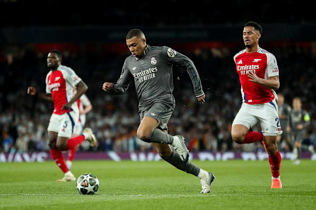 Jurrien Timber, Kylian Mbappé, William Saliba