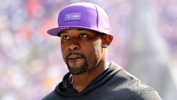 Minnesota Vikings defensive coordinator Brian Flores