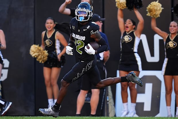 Colorado Buffaloes wide receiver Travis Hunter (12) in the first half against the North Dakota State Bison at Folsom Field.