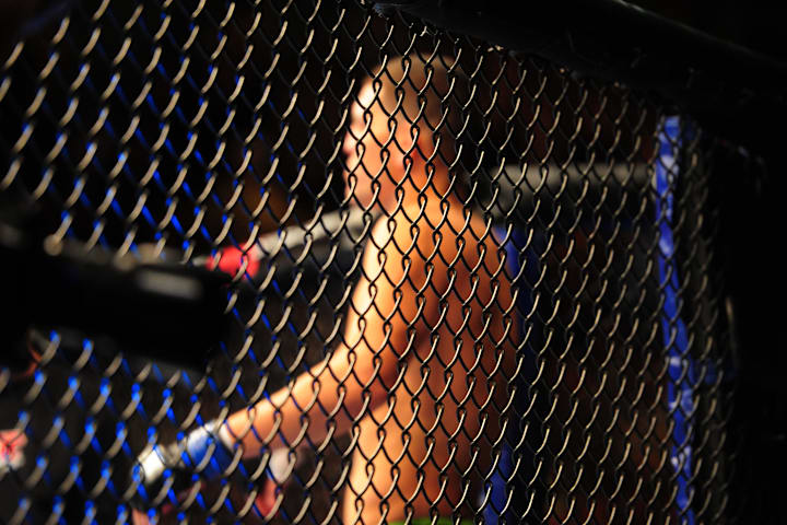 UFC fighter in the cag