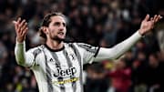 Adrien Rabiot of Juventus FC celebrates after scoring the...