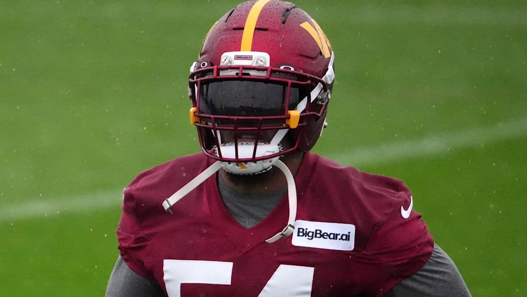 Nov 13, 2025; Madrid, Spain; Washington Commanders linebacker Bobby Wagner (54) during practice at Ciudad Deportiva del Real Madrid. Nov 13, 2025; Madrid, Spain; Washington Commanders linebacker Bobby Wagner (54) during practice at Ciudad Deportiva del Real Madrid.