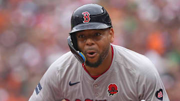 Boston Red Sox first baseman Dominic Smith