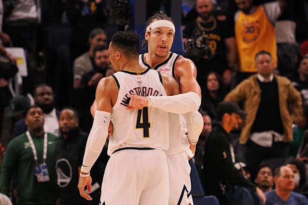 Russell Westbrook and Aaron Gordon