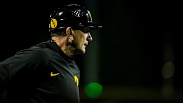Iowa head coach Rick Heller looks on during a NCAA Big Ten Conference baseball game against Indiana, Saturday, May 21, 2022, at Duane Banks Field in Iowa City, Iowa.

220521 Indiana Iowa Bsb 021 Jpg