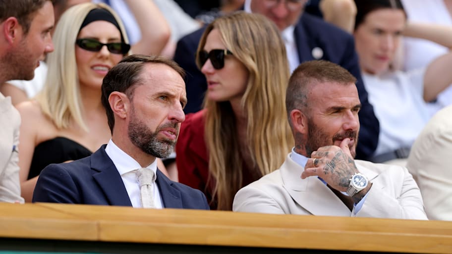 Gareth Southgate (left) and David Beckham.