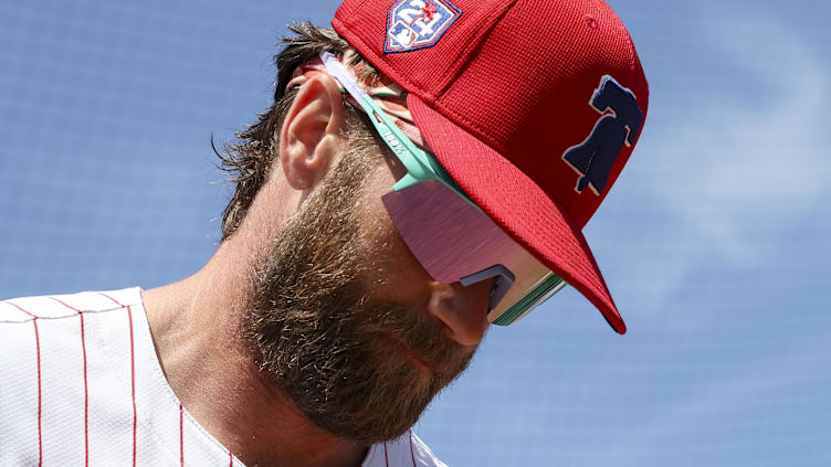 Philadelphia Phillies first baseman Bryce Harper is hopeful to play Friday after dealing with back stiffness