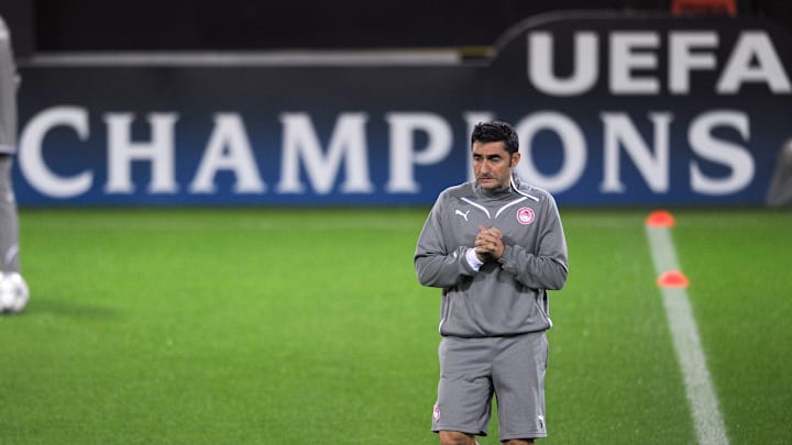 Spanish coach Ernesto Valverde of Greek