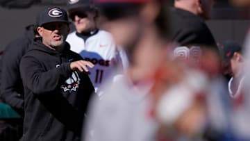 Georgia coach Wes Johnson during an NCAA baseball game against UIC in Athens, Ga., on Friday, Feb. 21, 2025.