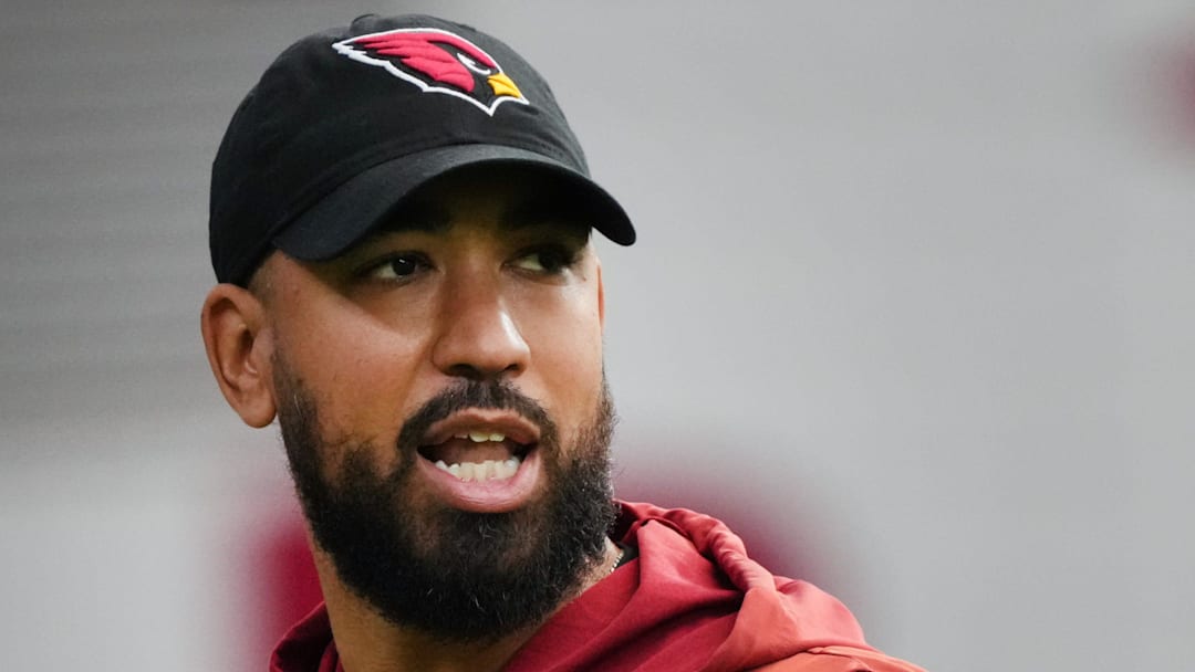 Arizona Cardinals assistant special teams coach Sam Sewell is shown during training camp in 2024.