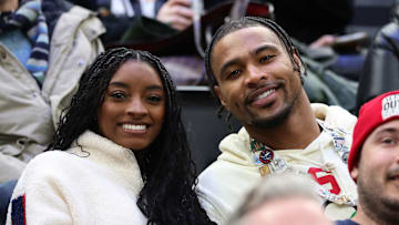 Simone Biles and Jonathan Owens