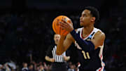 Gonzaga Bulldogs guard Nolan Hickman (11) shoots the ball against the Houston Cougars during the first half at INTRUST Bank Arena.