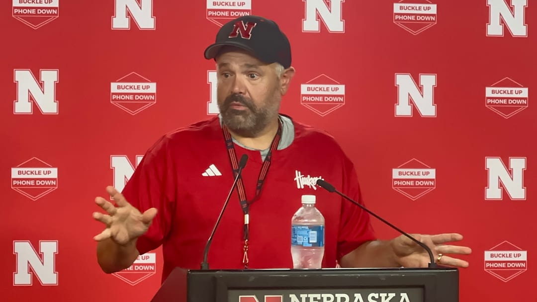 Nebraska football coach Matt Rhule meets with the media during fall camp. Nebraska football coach Matt Rhule meets with the media during fall camp.