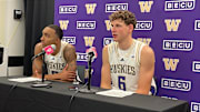 Bryson Tucker and Hannes Steinbach talk about beating Arkansas-Pine Bluff.