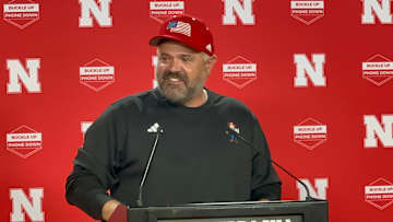Nebraska football coach Matt Rhule met with the media after spring practice Tuesday.