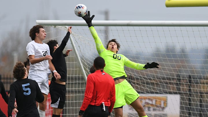 Dane Whipple of Lakeridge was the 6A first-team all-state goalkeeper last season. The Pacers have two strong candidates to replace him as they try to win another state championship.