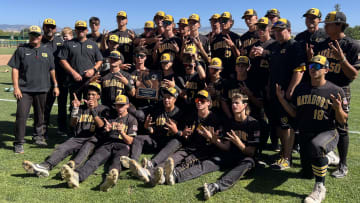 Granada baseball team poses after winning Norcal D1 title over St. Mary's 6-4 