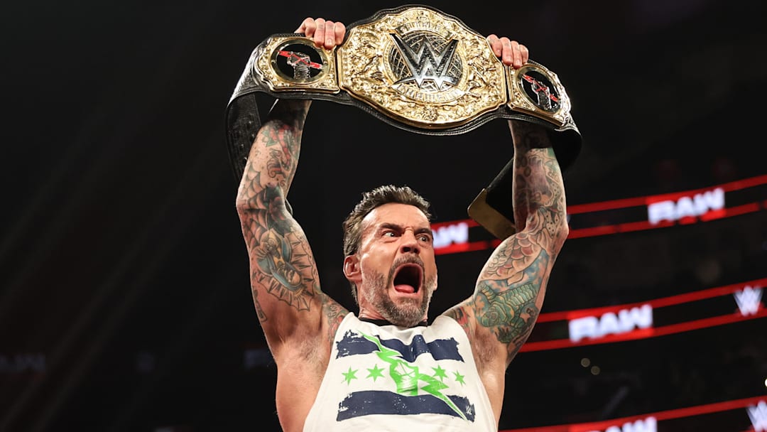 SEATTLE, WASHINGTON - MARCH 9: CM Punk enters the ring during Monday Night RAW at Climate Pledge Arena on March 9, 2026 in Seattle, Washington.