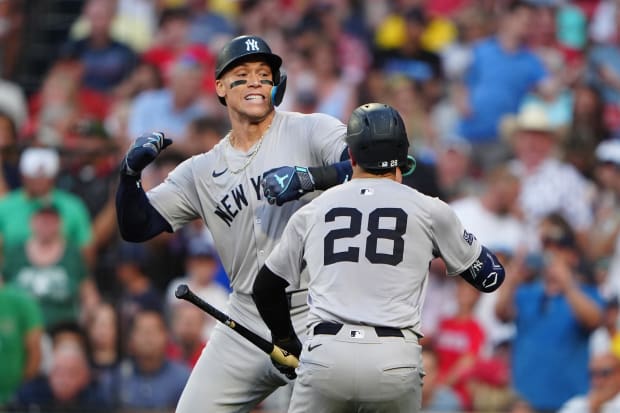 Austin Wells and Aaron Judge