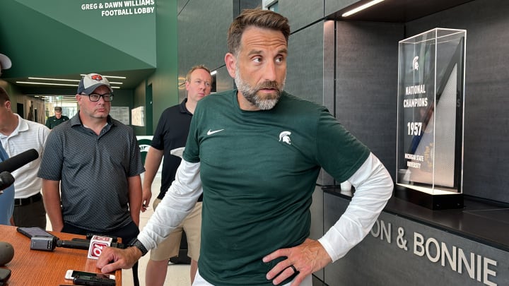 Michigan State defensive coordinator Joe Rossi