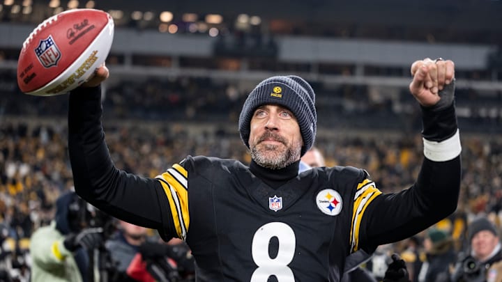 Aaron Rodgers will be making his 13th postseason appearance and his first with the Steelers this year.