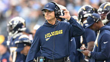 Los Angeles Chargers head coach Jim Harbaugh