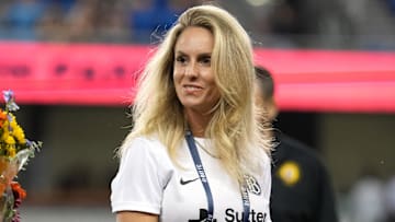 Bay FC co-founder Leslie Osborne after the game against the Washington Spirit at PayPal Park.
