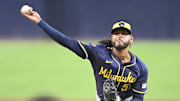 The Milwaukee Brewers are favored with starting pitcher Freddy Peralta on the mound.