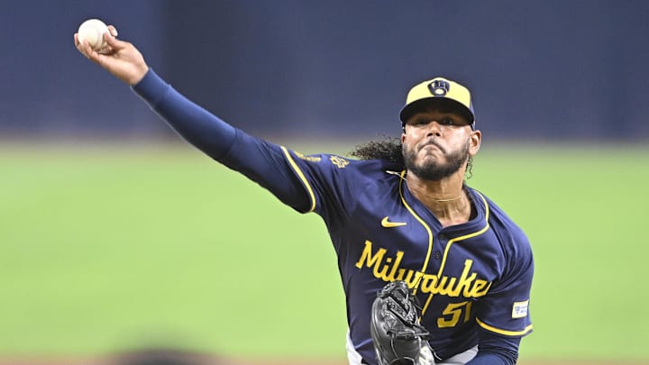 The Milwaukee Brewers are favored with starting pitcher Freddy Peralta on the mound. The Milwaukee Brewers are favored with starting pitcher Freddy Peralta on the mound.