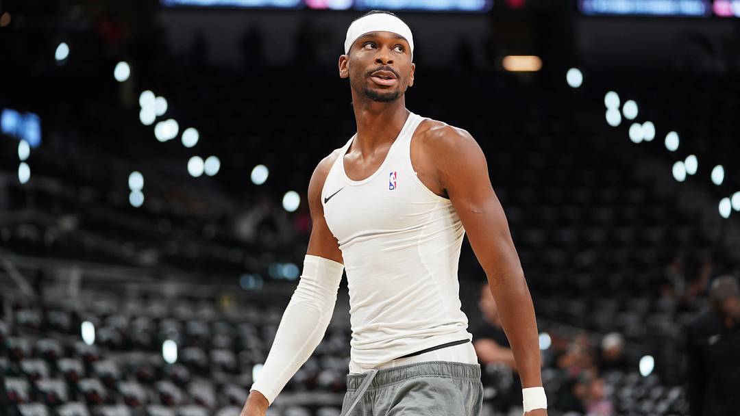 May 28, 2026; San Antonio, Texas, USA; Oklahoma City Thunder guard Shai Gilgeous-Alexander (2) warms up before the start of game six of the western conference finals for the 2026 NBA playoffs at Frost Bank Center. May 28, 2026; San Antonio, Texas, USA; Oklahoma City Thunder guard Shai Gilgeous-Alexander (2) warms up before the start of game six of the western conference finals for the 2026 NBA playoffs at Frost Bank Center.