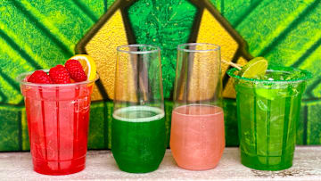 Beverages on the Universal's Wicked themed menu include Ozdust Punch Cocktail , The Sparkling Emerald, and Shimmering Spritz