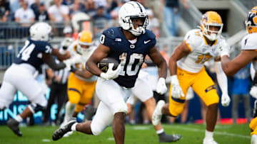 Penn State running back Nick Singleton (10)