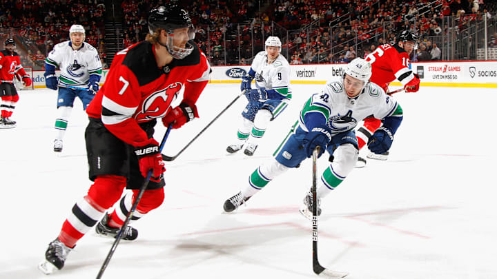 Vancouver Canucks v New Jersey Devils