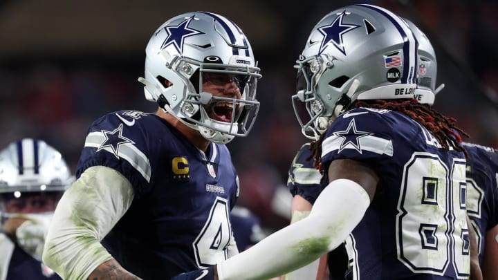 Dallas Cowboys quarterback Dak Prescott, wide receiver CeeDee Lamb